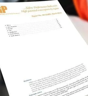 Safety performance indicators - 2012 data - High potential event descriptions