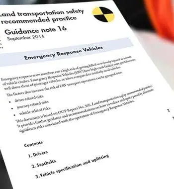 Land transportation safety recommended practice - Emergency Response Vehicles