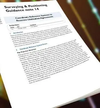 Coordinate reference systems in reserves unitisation agreements