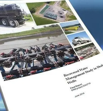 Recovered water management study in shale wells