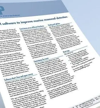 Sound and marine series: A quick guide to PAMGuard (for regulators)