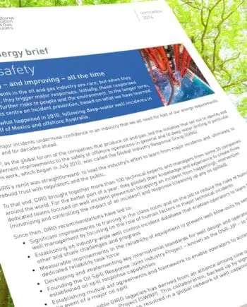 Global Energy Brief: Well safety