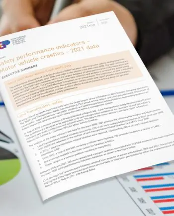 Safety performance indicators – motor vehicle crashes – 2021 data - executive summary