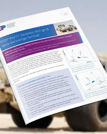 Updated IOGP P6/11 Seismic bin grid data exchange format now available