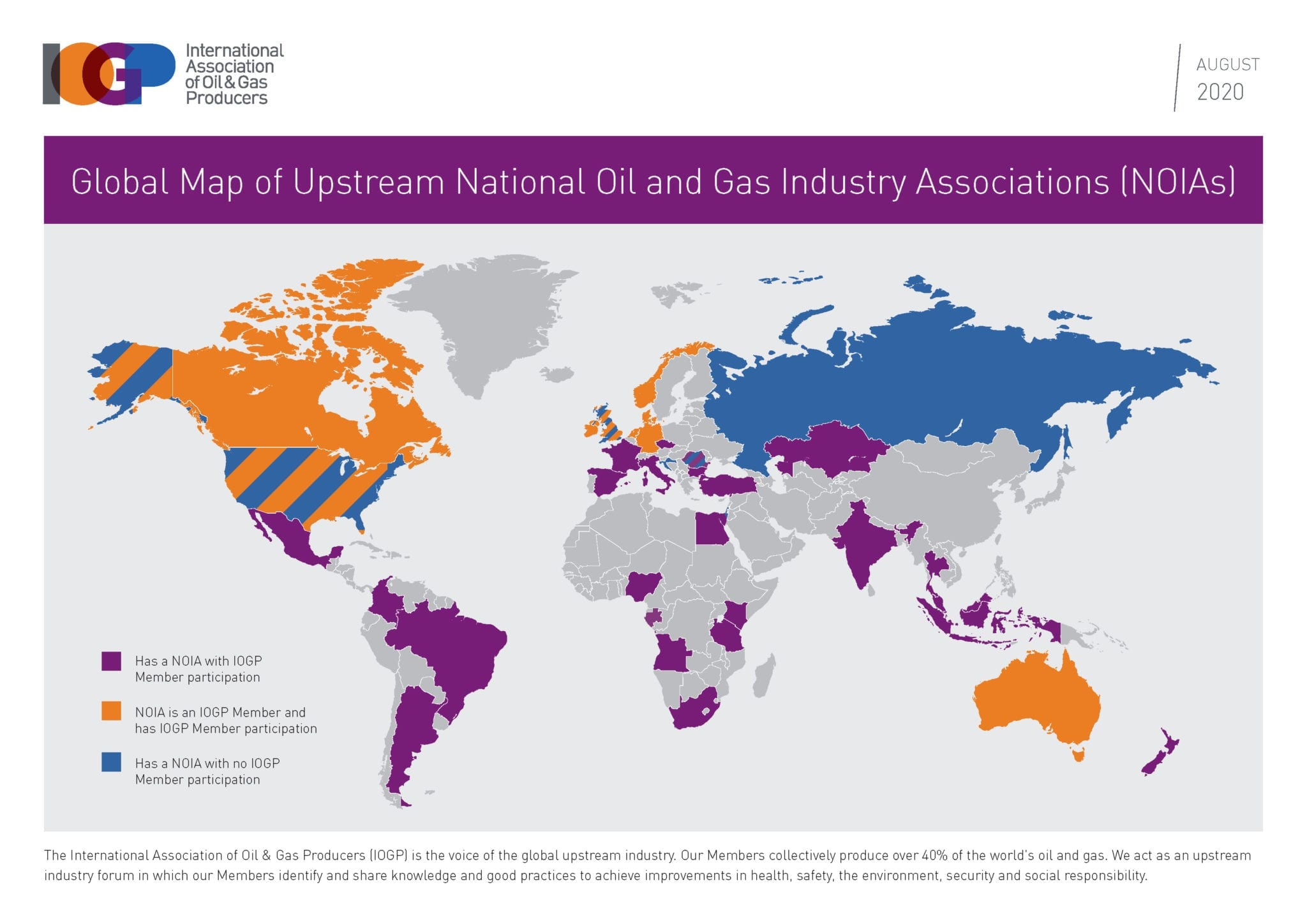 Global Map of Upstream National Oil and Gas Industry Associations