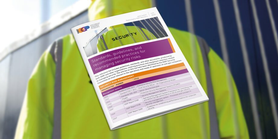 Standards, guidelines, and recommended practices for managing security risks