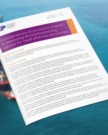 Considerations of economic impact in assessing decommissioning options for fixed offshore structures