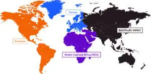 IOGP four regions map