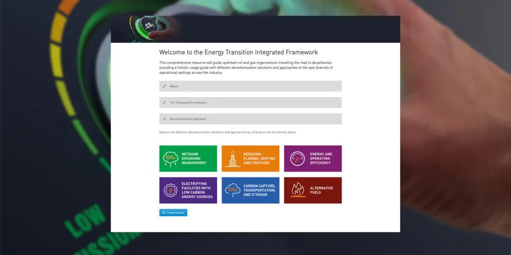 IOGP has published an Energy Transition Integrated Framework, a comprehensive toolkit meant to guide upstream oil and gas organizations on their respective decarbonization pathways.