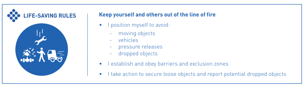 LIfe Saving Rules - Line of Fire