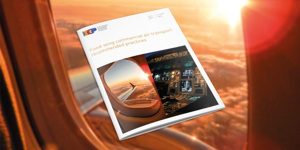 Fixed-wing commercial air transport recommended practices (IOGP Report 691) is the latest addition to IOGP’s Oil and Gas Aviation Recommended Practices (OGARP) series.