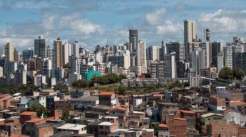 Social inequality - Buildings and favela Social inequality - Buildings and favela